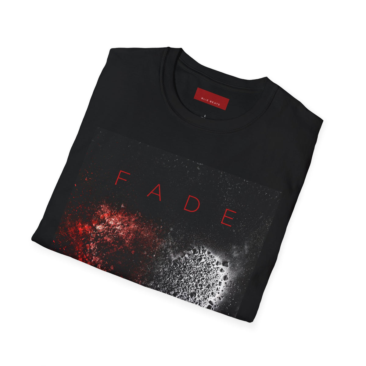 The FADE Distressed Heart - Black Unisex T-Shirt - Album Artwork Design