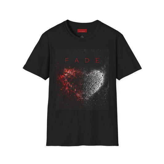 The FADE Distressed Heart - Black Unisex T-Shirt - Album Artwork Design